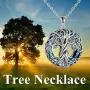 TOUPOP,Tree of Life Urn Necklace Sterling Silver Cremation Necklace Keepsake Ashes with w/Funnel Filler Memorial Locket Jewelry Gifts for Women Girls TOUPOP,Tree of Life Urn Necklace Sterling Silver Cremation Necklace Keepsake Ashes with w/Funnel Filler Memorial Locket Jewelry Gifts for Women Girls