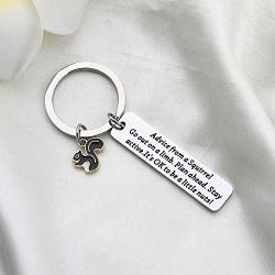 Gzrlyf Squirrel Keychain Advice from a Squirrel Gifts for Squirrel Lovers Nature Lovers Go Out on a Limb Plan Shead Stay Sctive It’s OK to be a Little Nuts