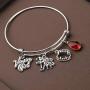 CENWA Vampire Girl Charm Bracelet Vampire Fans Gift Halloween Jewelry