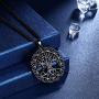 beautlace Round Celtic Knot Necklaces Silver/18K Gold/Black Gun Plated Tree of Life Pendant Trees Necklace Jewelry for Men and Women KP0137