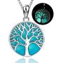APOTIE 925 Silver Celtic Knot Tree of Life Jewelry Pendant Necklace Drop Hook Earrings Mother Day Jewelry for Mom Women Girls