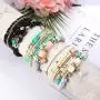 Udalyn 6 Sets Bohemian Stackable Bead Bracelets for Women Men Multilayered Bracelet Set Pendant Charm Stretch Bangles Udalyn 6 Sets Bohemian Stackable Bead Bracelets for Women Men Multilayered Bracelet Set Pendant Charm Stretch Bangles