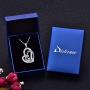 Distance Mother Daughter Necklace S925 Sterling Silver Heart Necklace for Daughter Mom Double Heart Necklaces Jewelry Gifts for Mom Daughter Wife Girls