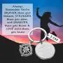Inspirational Keychain You are Braver Stronger Smarter Than You Think Compass Keychain Graduation Gift Family Friend Students Kids Gifts