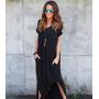 Sunmoon 6 PCS Long Pendant Necklaces for Women Simple Bar Layered Three Triangle Tassel Charm Statement Y Necklace Set Strands