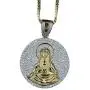 KOSMOLING Sparking Iced Out Hip Hop Jewelry Rose Gold Silver 3 Colors Virgin Mary Pendant Necklace for Men and Women, Micro Pave AAA Cubic Zirconia, 24inch Box Chain KOSMOLING Sparking Iced Out Hip Hop Jewelry Rose Gold Silver 3 Colors Virgin Mary Pendant Necklace for Men and Women, Micro Pave AAA Cubic Zirconia, 24inch Box Chain