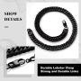 Richsteel Chunky Wide Cuban Curb Chain Necklace for Men Stainless Steel Jewelry 13MM 30 Inches