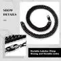 Richsteel Chunky Wide Cuban Curb Chain Necklace for Men Stainless Steel Jewelry 13MM 30 Inches