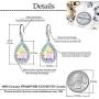 Swarovski Crystal Teardrop Dangle Drop Earrings for Women Dangling 14K Gold Plated Hypoallergenic Jewelry