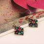 TULIP LY Charm Colorful Enamel Sea Animal Dangle Earring Cute Enamel Hook Earrings Sea Turtle Crab Fashionable Drop Earring for Women Girls Unique Jewelry Gift and Souvenir