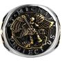 AsAlways Catholic Gifts St Michael The Archangel Latin Prayer Ring Christian Faith Jewelry