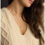 Long Pendant Necklace for Women Simple Three Triangle Geometric Sweater Necklace Charm Necklace Set Punk Jewelry