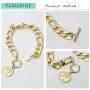 FAMARINE Charm Bracelets for Women 4MM, Gold Chain Cuban Link Mens Bracelet for Teen Girls Friendship Bracelets Gift Toggle Clasp, 18K Gold FAMARINE Charm Bracelets for Women 4MM, Gold Chain Cuban Link Mens Bracelet for Teen Girls Friendship Bracelets Gift Toggle Clasp, 18K Gold