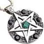 Wicca Jewelry Celtic Pentagram Pentacle Star Green-Black Crystal Gem Wiccan Pagan Witch Magic Healing Protection Amulet Pewter Mens Womens Pendant Necklace Charm for Men Women Silver Ball Chain Wicca Jewelry Celtic Pentagram Pentacle Star Green-Black Crystal Gem Wiccan Pagan Witch Magic Healing Protection Amulet Pewter Mens Womens Pendant Necklace Charm for Men Women Silver Ball Chain