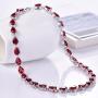 GULICX White Gold Plated Tear Drop AAA Cubic Zirconia Women Bracelet Earrings Necklace Jewelry Set