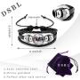G-Ahora Anime Haikyuu Leather Wristband Braided Bracelet Cool Cosplay Wristband Bangle for Men Women