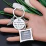 CYTING Wedding Bouquet Photo Charm I Know Youd Be Here Today If Heaven Werent So Far Away Memorial Photo Frame Keychain Remembrance Jewelry Bridal Shower Gift