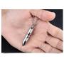 Mens Black Cross Pendant Stainless Steel Religious Bullet Urn Ashes Memorial Keepsake Necklace Chain for Men Women Prayer Jewelry