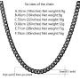 U7 Miami Cuban Chain in Stainless Black Gold Color|Flat Link Necklace NK Cuban Chains for Men and Women,Width 3-12mm,Length 14 Inch-30 Inch.Gift Packed