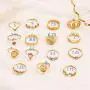 BERYUAN Women Rings Set Knuckle Rings Gold Stacking Rings for Girls and Teens Rings Cute Jewelry Rings Size 15Pcs BERYUAN Women Rings Set Knuckle Rings Gold Stacking Rings for Girls and Teens Rings Cute Jewelry Rings Size 15Pcs