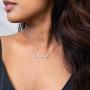 Custom Name Necklace Personalized,Name Plate Necklace 18K Gold Jewelry Gift for Women