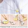 GOLDCHIC JEWELRY Stainless Steel/18k Gold Plated Mens Womens Yin Yang Necklace,Matching Necklaces for Couples/Mother Daugther/Best Friends,Couple/Mom Necklace