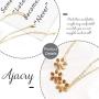 Ajacry Boho Flower Bracelet Gold Finger Hand Chain Jewelry for Women and Girls