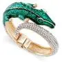 Fashion Statement Animal Bangle Cuff Bracelelt For Women, Gold Plating Chunky Bracelet Crocodile Bangle Party Jewelry