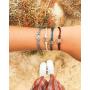 Pura Vida Gold or Silver Sierra Bracelet - Waterproof, Adjustable Band