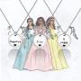 FAADBUK Friendship Jewelry Hamilton Inspired Gift Angelica Eliza & Peggy Schuyler Sisters Gift