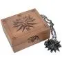 JINX The Witcher 3 Necklace with White Wolf Medallion + LED Eyes + Wooden Case