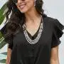 S SUSANN Faux Pearl Necklace Set Imitation Pearl Necklace and Earring Good Gift for Women