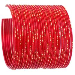 JDZ COLLECTION Indian Costume Bollywood Jewelry Plain Metal Bangles Set Jewelry Multi Colors Bangles Set for Women