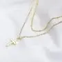 CHESKY 14K Gold Plated Dainty Layered Cross Figaro Chain Necklace Minimalist Sunflower Pendant Necklace Cubic Zirconia Evil Eye Choker Handmade Jewelry for Women CHESKY 14K Gold Plated Dainty Layered Cross Figaro Chain Necklace Minimalist Sunflower Pendant Necklace Cubic Zirconia Evil Eye Choker Handmade Jewelry for Women
