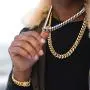 Cathercing Stainless Steel Chain for Men Figaro Necklace 10mm Cuban Link for Men Women Vintage Punk Hip Hop Jewelry (gold) Cathercing Stainless Steel Chain for Men Figaro Necklace 10mm Cuban Link for Men Women Vintage Punk Hip Hop Jewelry (gold)