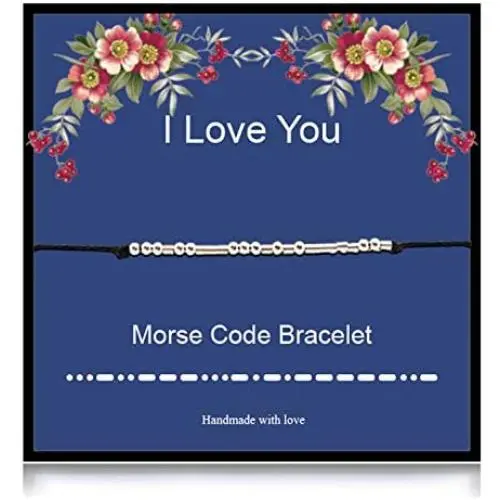 Morse Code Bracelets Best Friend Bracelets for Women Girls Stainless Steel Beads Bracelets for Girls and Boys Morse Code Bracelets Best Friend Bracelets for Women Girls Stainless Steel Beads Bracelets for Girls and Boys