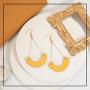 KINIVA Genuine Leather Earrings Vintage Dangle Drop for Women Girls