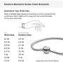 PANDORA Jewelry Smooth Moments Snake Chain Charm Sterling Silver Bracelet