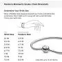 PANDORA Jewelry Smooth Moments Snake Chain Charm Sterling Silver Bracelet PANDORA Jewelry Smooth Moments Snake Chain Charm Sterling Silver Bracelet