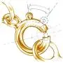 Wellingsale 14k Yellow Gold Polished Solid 1.2mm Side Diamond Cut Rolo Cable Chain with Spring Ring Clasp Wellingsale 14k Yellow Gold Polished Solid 1.2mm Side Diamond Cut Rolo Cable Chain with Spring Ring Clasp