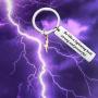 CYTING Lightning Bolt Keychain Be Like A Lightning Bolt Strong and Powerful Inspirational Keychain Lightning Jewelry Encouragement Gift