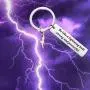 CYTING Lightning Bolt Keychain Be Like A Lightning Bolt Strong and Powerful Inspirational Keychain Lightning Jewelry Encouragement Gift