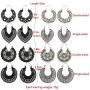 SERYNOW 8 Pairs Silver Black Bohemian Tribal Earring For Women Girls Sunflower Drop Dangle Earrings Black Heart Boho Vintage Earrings Mandala Flower Earrings