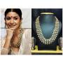 Aheli Indian Bollywood Style Wedding Party Faux Kundan Necklace with Earrings Set Ethnic Fashion Jewelry for Women