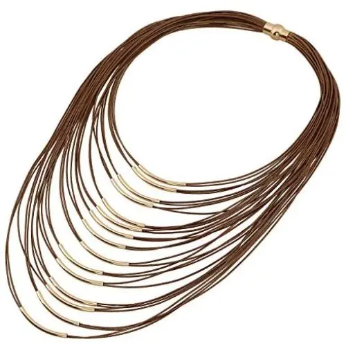 D EXCEED Womens Layered Statement Necklace Ladies Gift Idea Jewelry Lightweight Multi Strand Statement Bib Necklace for Women D EXCEED Womens Layered Statement Necklace Ladies Gift Idea Jewelry Lightweight Multi Strand Statement Bib Necklace for Women