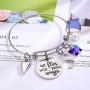 IEFWELL Butterfly Gifts for Women Bracelets, Stainless Steel Butterfly Bracelets for Women 26 Letters Initial Charm Bracelet Butterfly Gifts for Women Butterfly Jewelry