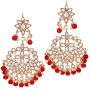 Aheli Faux Kundan Beaded Necklace Earrings Maang Tikka Indian Bollywood Ethnic Jewelry Set for Women