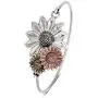 NOUMANDA Antique Gold Silver and Copper 3 Sunflower Magnetic Eyeglass Holder Brooch and Bangle NOUMANDA Antique Gold Silver and Copper 3 Sunflower Magnetic Eyeglass Holder Brooch and Bangle