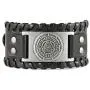 HZMAN Viking Punk Bike Leather Cuff Bracelet Rock Leather Wristband Adjustable Nordic Rune Vintage Bracelet for Men HZMAN Viking Punk Bike Leather Cuff Bracelet Rock Leather Wristband Adjustable Nordic Rune Vintage Bracelet for Men