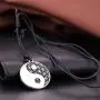 Yin Yang Taoist Symbol of Balance Pendant Necklace Adjustable Rope Necklace for Men and Women Yin Yang Taoist Symbol of Balance Pendant Necklace Adjustable Rope Necklace for Men and Women